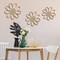 3 Pieces Boho Daisy Wall Decor Natural Rattan Flower Wall Hanging Art